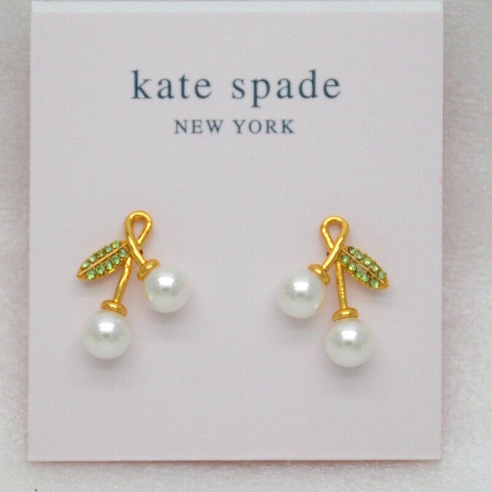 Kate Spade New York Pearl Cherry Stud Earrings